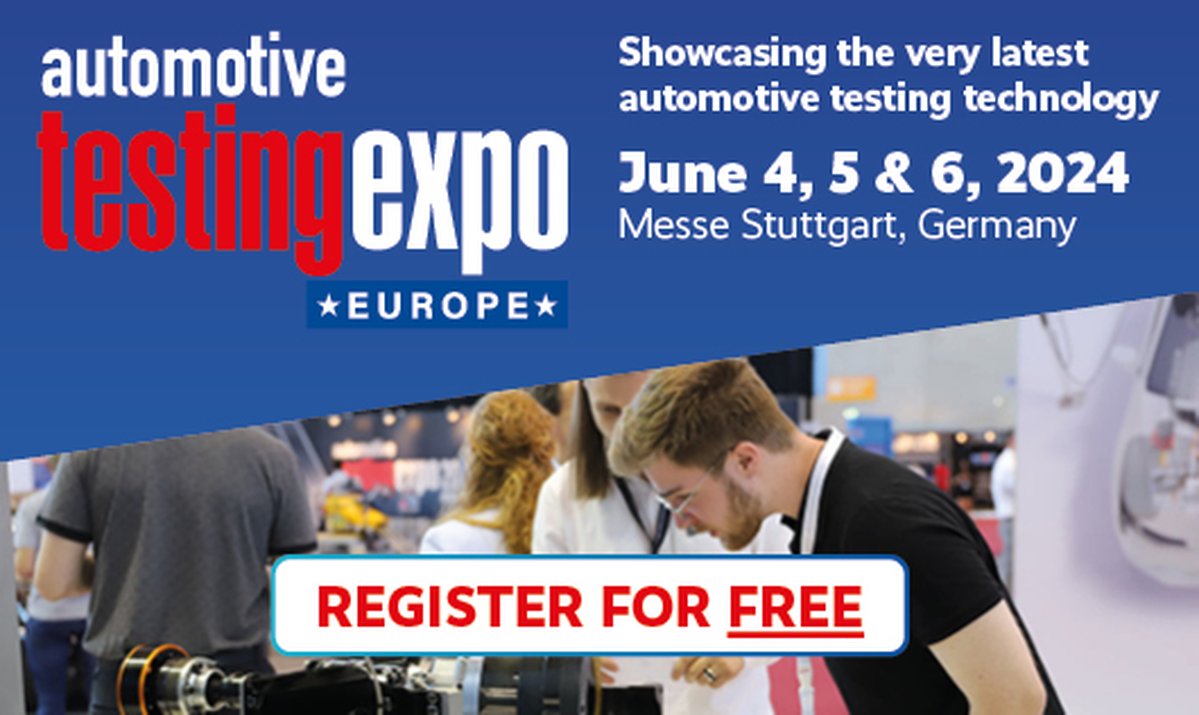 Register for free for automotive testing expo