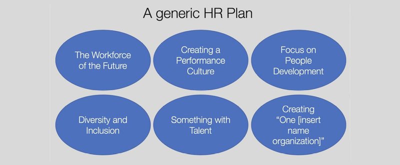 A generic HR plan A generic HR plan