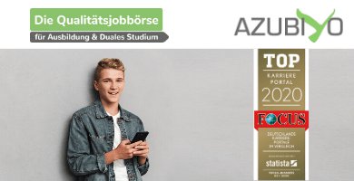 Azubiyo Pressemitteilung Top Karriereportal