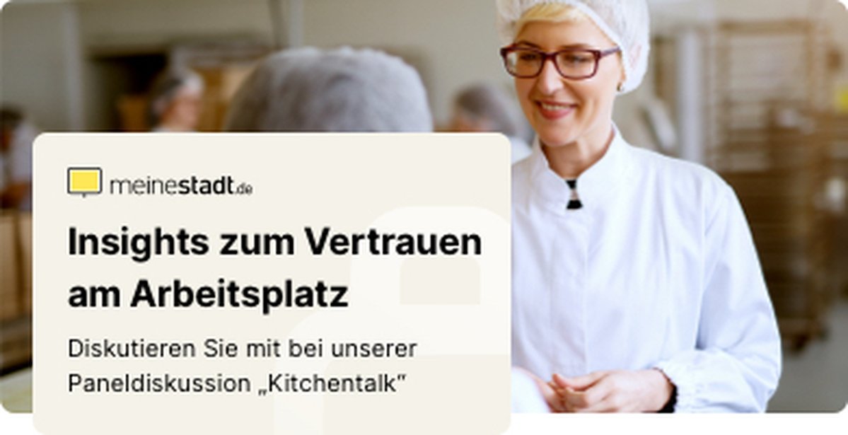 Teasergrafik zum Artikel von meinestadt.de dort ist eine Frau im Kittel und Haarnetz zu sehen