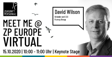 Keynote Speaker der Zukunft Personal Europe Virtual David Wilson