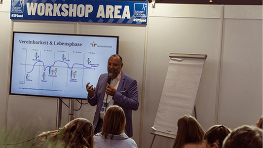 Foto eines Workshops auf einer ZP Messe