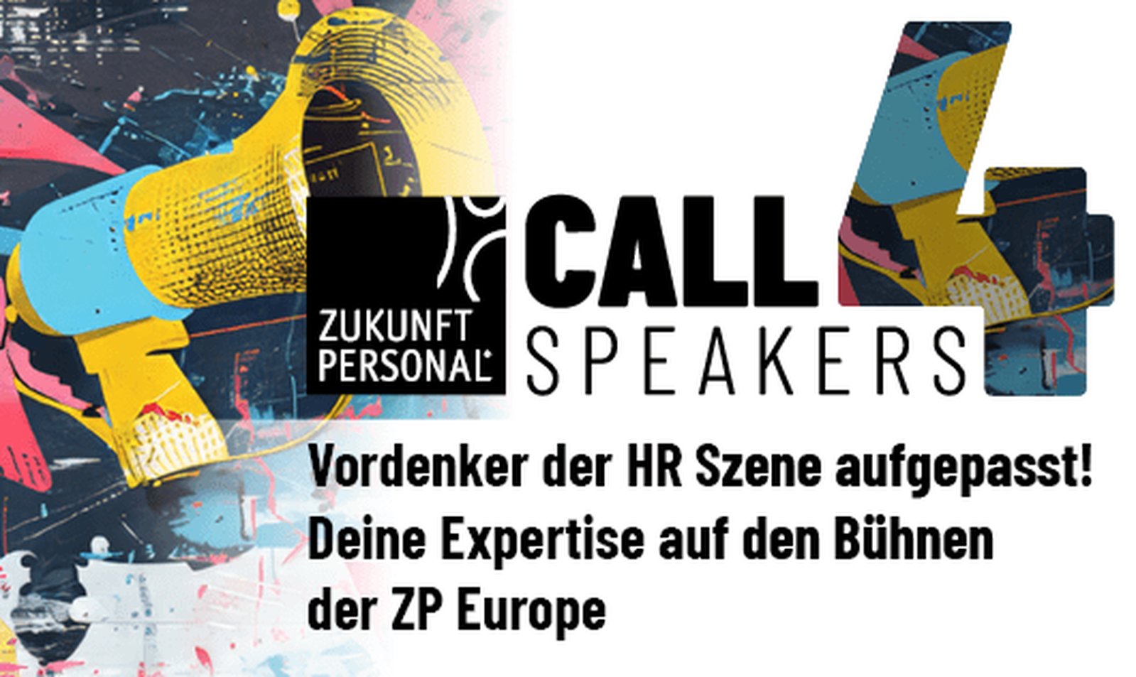 Anzeige zum Call for Speakers für die ZP Europe