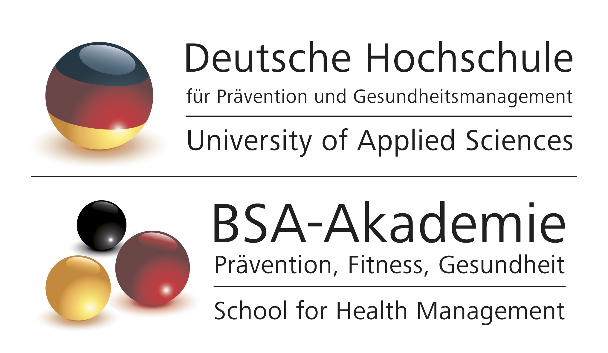 Deutsche Hochschule für Prävention und Gesundheitsmanagement / BSA-Akademie Logo